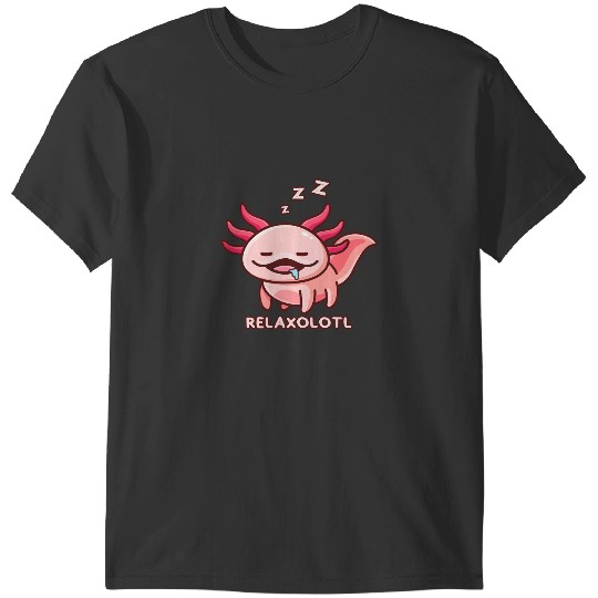 Axolotls Animals Adorable Amphibia Mexican Salamander RelAxolotls Axo T-Shirts