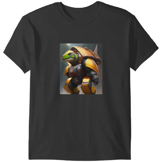 KV9 Turtle Armored Turtle Behemoth Robot Futuristic Robot Art T-Shirts