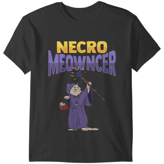Cat Paws Necro Meowncer Necromancer Design for a RPG GAMER T-Shirts