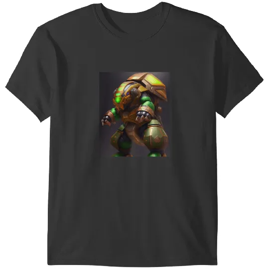 KV9 Turtle Armored Turtle Behemoth Robotic Futuristic Robot Art T-Shirts