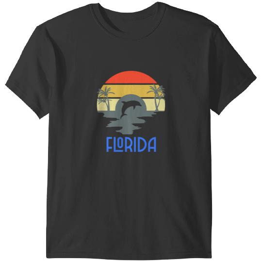 Dolphin Gift Florida Keys vintages 70s Retro Florida Vacation Dolphin T-Shirts