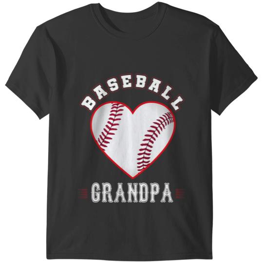 Baseball Gift Grandpa Baseball Gifts Funny Fathers Day Sports Lover Dad T-Shirts