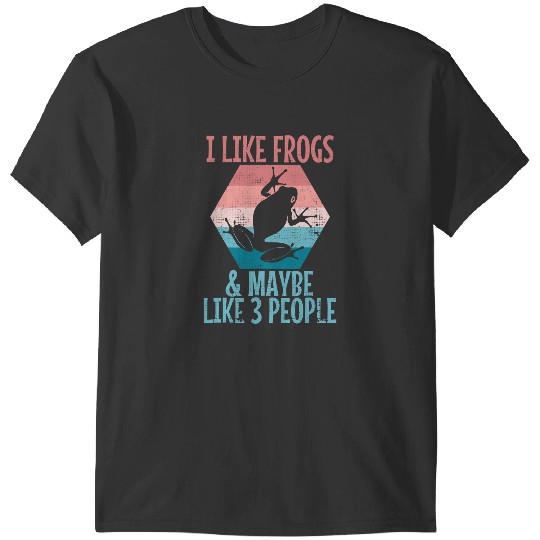 Frog Gift I Love Frogs Funny Introvert 2Toad Tadpole Frog Lover Gifts T-Shirts