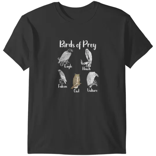 Cute Owl Birds of Prey Eagle Hawk Falcon Owl Vulture T-Shirts