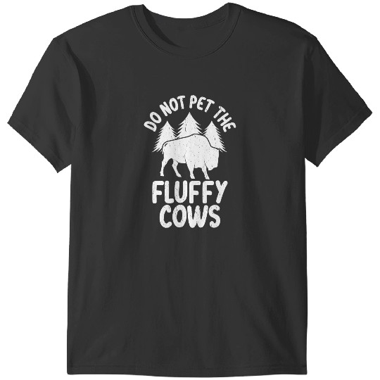 Cattle Cow Fluffy Cows Bison Yellowstones National Park T-Shirts
