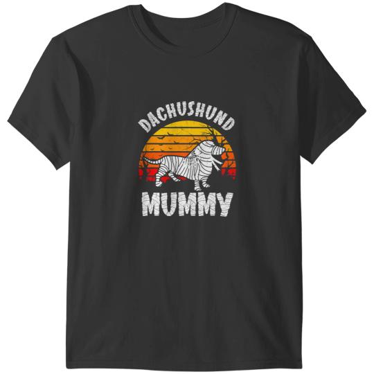 Dachshund weenie Sausage Mummy Dogs Halloween Classic Moon T-Shirts
