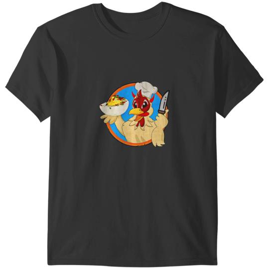 Chicken Poultry Deviled Eggs Devil Chicken Funny Holiday Food Cooking T-Shirts