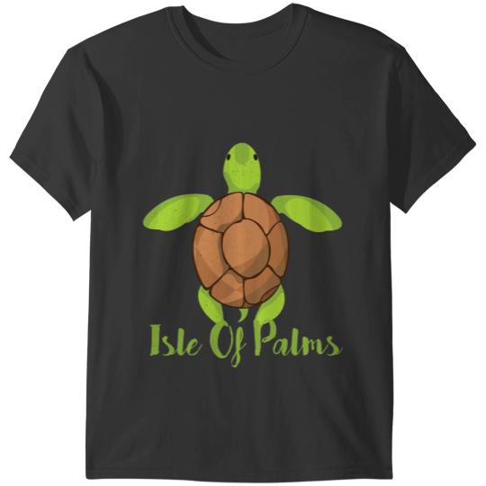 KV9 Turtle Distressed Isle Of Palms South Carolina Whimsy Sea Turtle T-Shirts