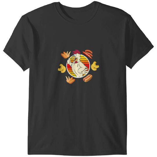 Chicken Poultry Cooked Chicken Wing Chicken Wing Hot Dog Bologna Macaroni 217 T-Shirts