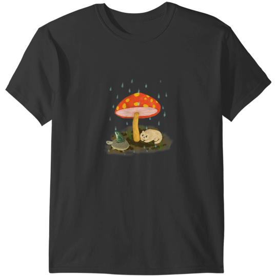 KV9 Turtle Cat Paws Cottagecore Frog Cat Turtle Kawaii Aesthetic Toad Mushroom T-Shirts