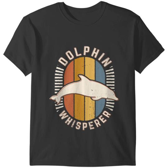Dolphin Gift Whisperer vintages Classic Retro Animal Love T-Shirts