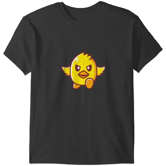 Chicken Poultry Charging Angry Little Yellow Chicken Cute Halloween 2 T-Shirts