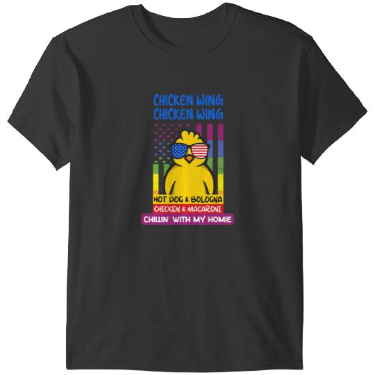 Chicken Poultry Cooked Chicken Wing Chicken Wing Hot Dog Bologna Macaroni 21 T-Shirts