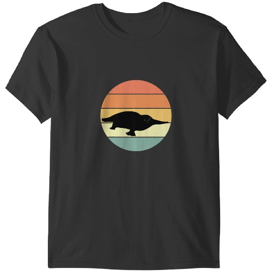 Platypus Gift Retro Platypuses Silhoutte Design Love T-Shirts