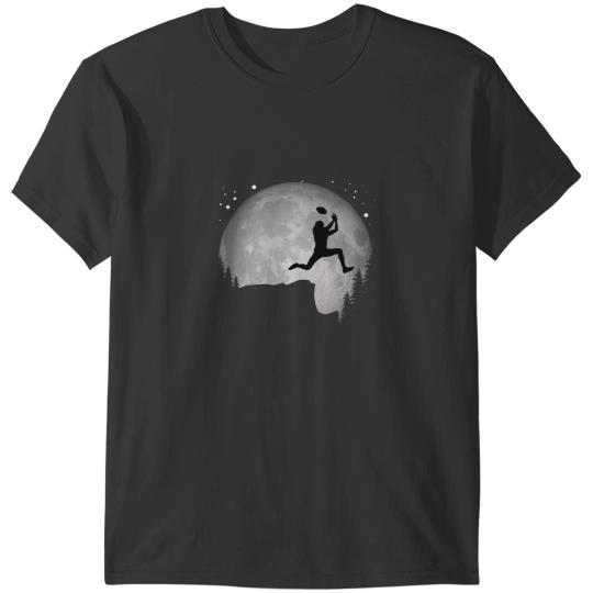 Football Gift Astronauts Cool American Football Retro Silhouette Space Sunset Moon T-Shirts