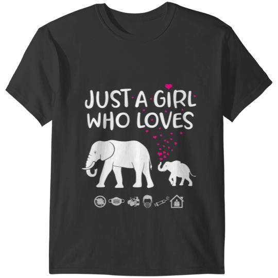 Elephants Lover Girls Women Tee for Mothers Day Elephant Graphic Plus Size T-Shirts