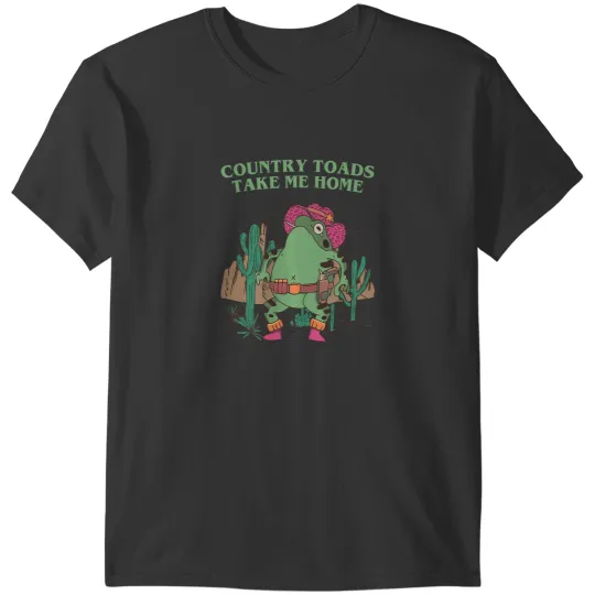 Frog Gift Country Toads Take Me homes Cowboy Frog Cool Western Toad T-Shirts