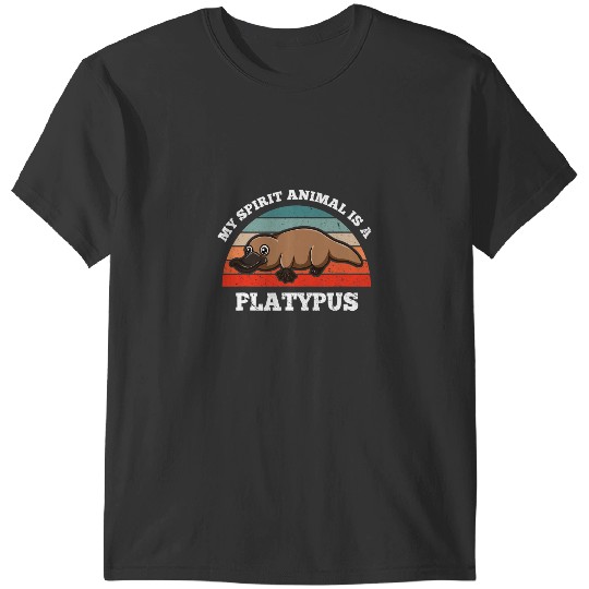 Platypus Gift Retro vintages My Spirit Animal Is A T-Shirts