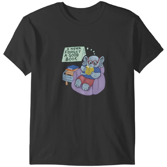 Elephants Lover Book Club President Elephant T-Shirts