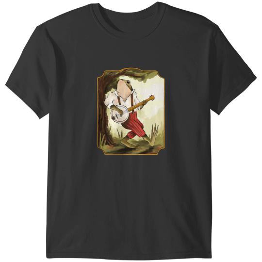 Frog Gift Banjo Frog vintages Toad Music Musician Tree T-Shirts