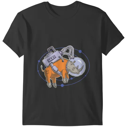 Rhino Gift Astronauts Space Rhino T-Shirts
