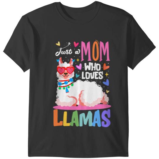 Lama Llama Mom women cute gift Momma Mothers Day Son Daughter T-Shirts