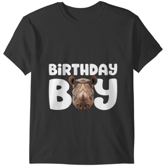 Rhino Gift Birthday Boy Party Animal Kids Rhinoceros Birthday T-Shirts
