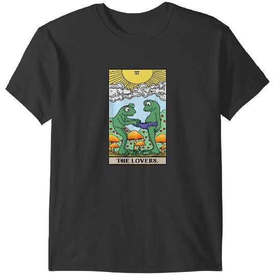 Frog Gift The Lovers Frog Toad Tarot Card Cottagecore Frog Lover 8 T-Shirts