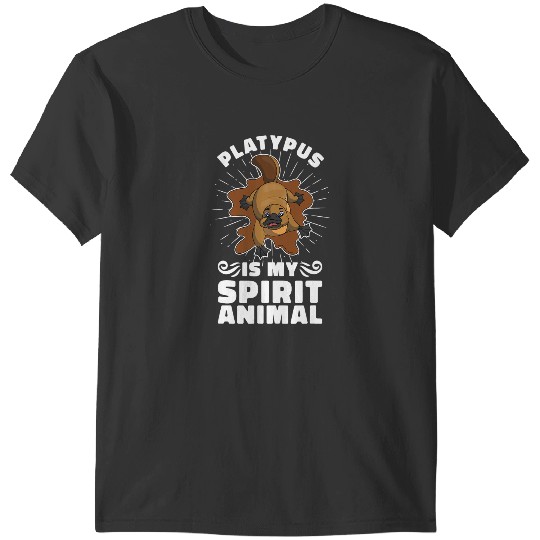 Platypus Gift Funny Zoo Keeper Platypuses Is My Spirit Animal T-Shirts
