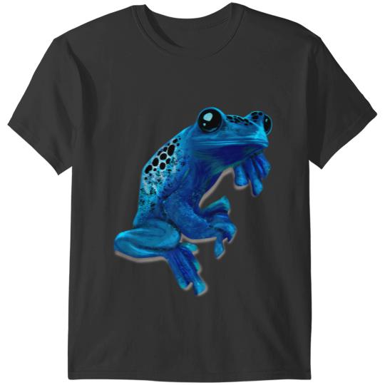 Frog Gift Blue Poison Dart Frog Colored Exotic Animal Amphibian Pet 1 T-Shirts