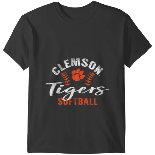 Softball Gift Clemson Tigers Softball vintages Purple Officially Licensed T-Shirts