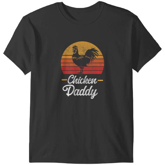 Chicken Poultry vintages Chicken Daddy Farmer Chickens Rooster Fathers Day T-Shirts