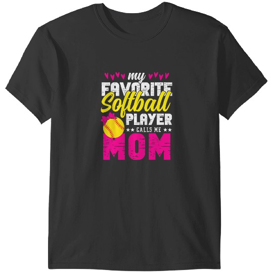 Softball Gift Funny Softball Mom Daughter Practice Proud Parents T-Shirts