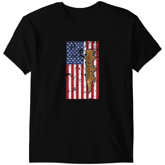Alligator Animals Vertical Flag Alligator Gar Fishermen Crocodile T-Shirts