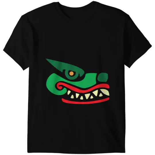 Alligator Animals Tattoo Ink Aztec Symbol Crocodile Cipactli Aztec Tattoo Aztec Mythology Crocodile T-Shirts