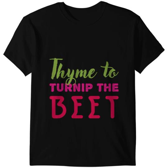 Bee Beekeeping Thyme To Turnip the Beet Vegan Beekeeper T-Shirts