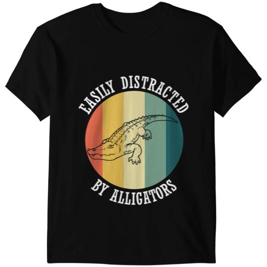 Alligator Animals Distracted by Alligators Wildlife Animal Nature Swamp Crocodile T-Shirts