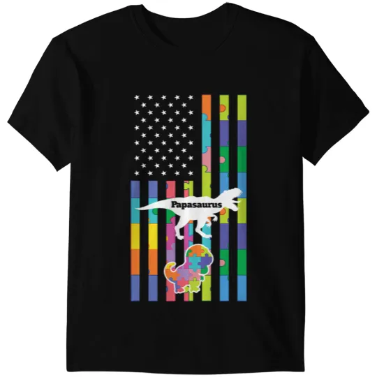 Dinosaur Dino Dino LGBT Mens papasaurus autism LGBT T-Shirts