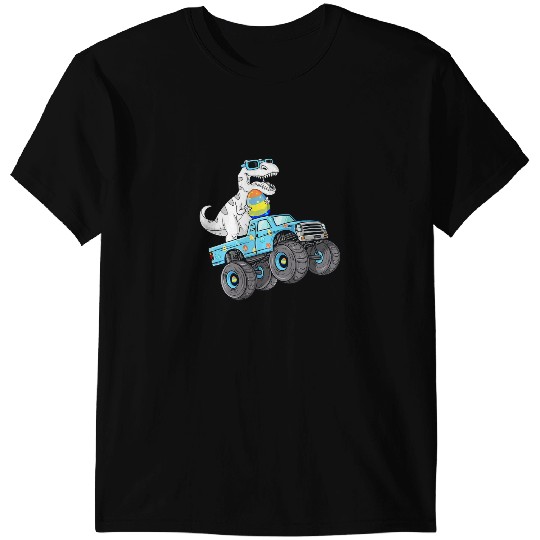 Dinosaur Dino Dino Easter Day T Rex Dino Riding A Monster Truck Boys Girls Kids 24 T-Shirts