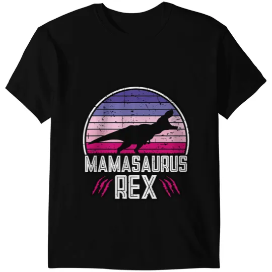 Dinosaur Dino Dino Mamasaurus Rex 2vintages Retro Mother TRex for Dinosaur Mom T-Shirts