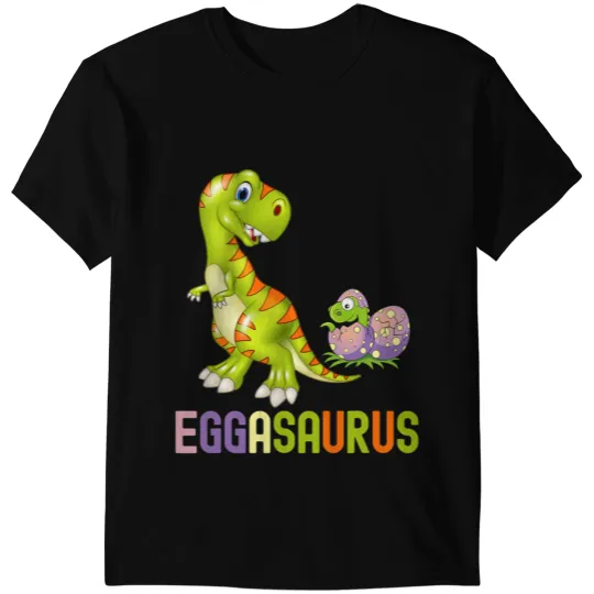 Dinosaur Dino Cute Eggasaurus Stegosaurus Egg Dinosaur Happy Easter TRex T-Shirts