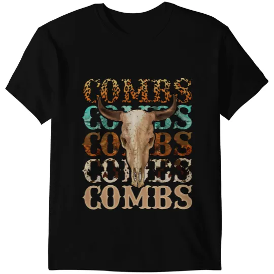 Cattle Cow Combs Country Music Western Bull Cow Skull 2 T-Shirts