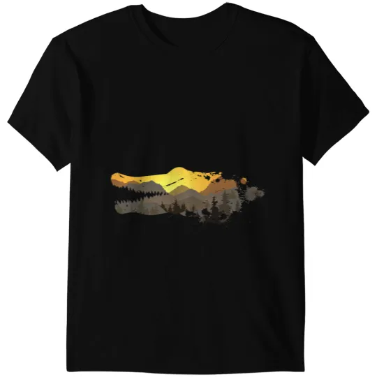 Alligator Animals Head Animal Forrest Everglades Florida Crocodile T-Shirts