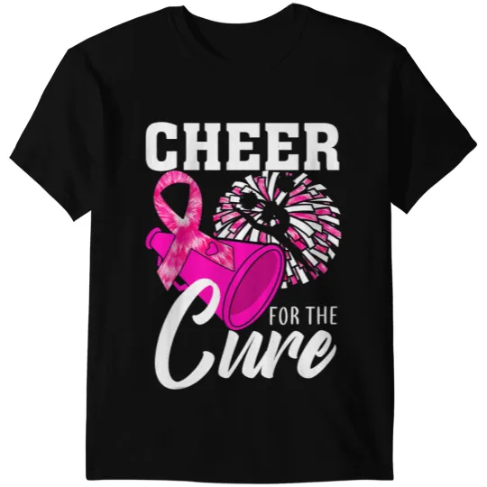 Cheerleader Gift Cheer for The Cure Breast Cancer Awareness Month Cheerleader T-Shirts