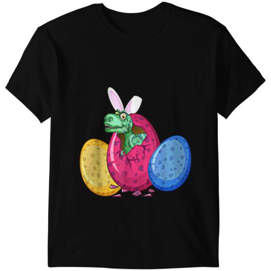 Dinosaur Dino Dino Rabbits Dinosaur Rabbit Easter Day Eggs Dab Boys Girls Kids Funny T-Shirts