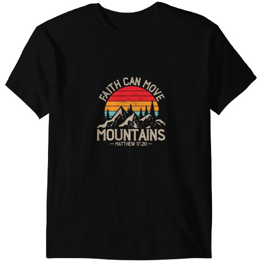 Camping Camp Faith can move mountains campers jesus trail Camper T-Shirts