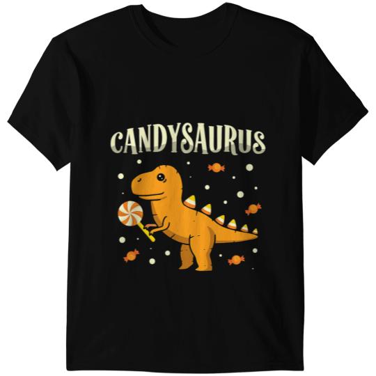 Dinosaur Dino Funny Candysaurus Candy Corn Toddler Kid Dinosaur Halloween 2 T-Shirts