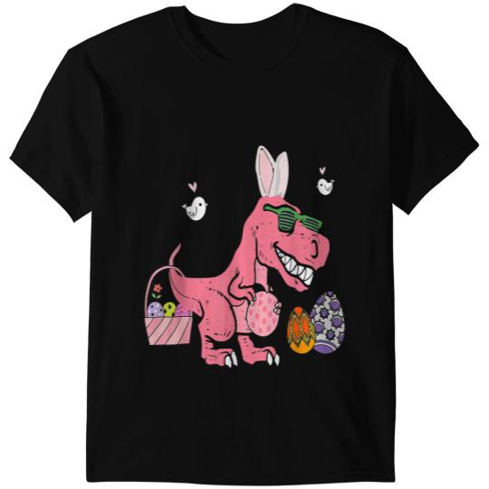 Dinosaur Dino Funny Easter s Women Cute Pink color Dino Egg Basket T-Shirts