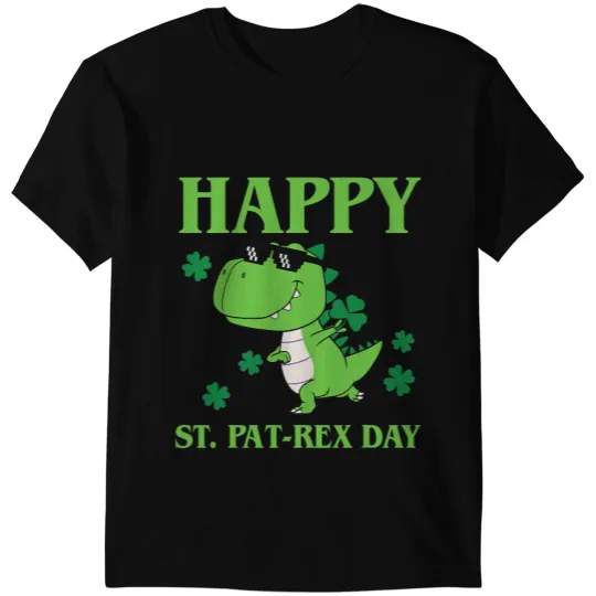 Dinosaur Dino Happy St. PatRex Day Dinosaur Trex Boys St Patricks Day T-Shirts
