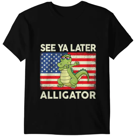 Alligator Animals See Ya Later Alligator Crocodile Funny Gator Crocodile T-Shirts